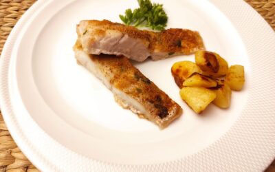 Pesce persico gratinato al forno