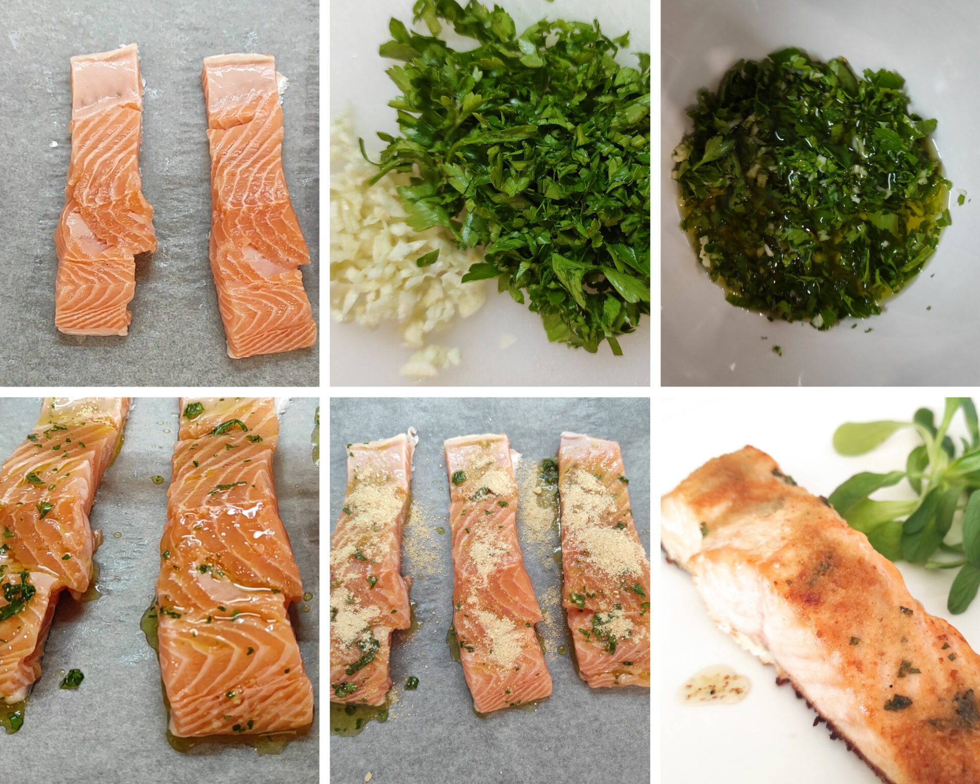 Preparazione salmone gratinato senza glutine