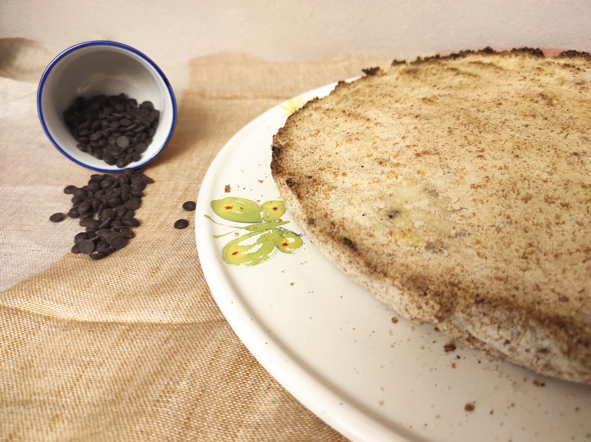 Sbriciolata ricotta e cioccolaro senza glutine