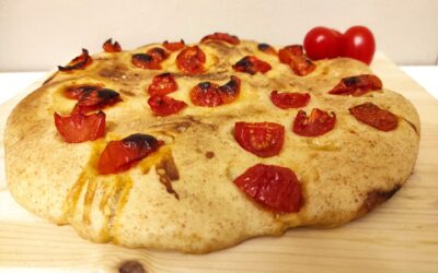 Focaccia con pomodorini senza glutine
