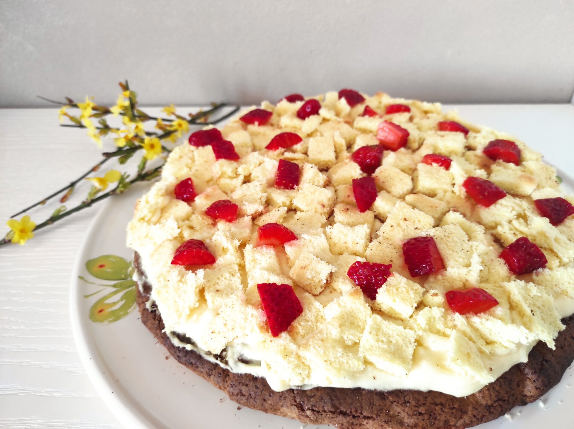 torta mimosa con le fragole