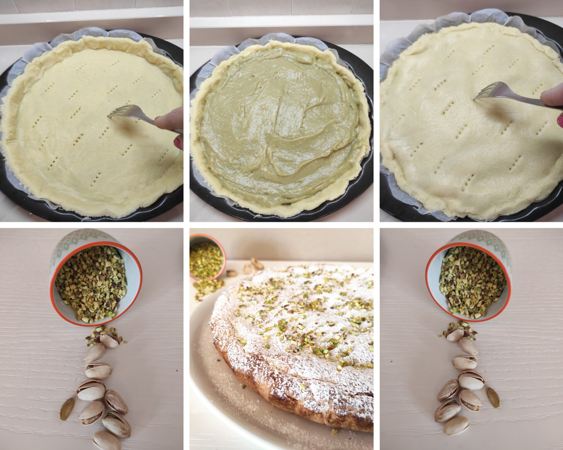 torta della nonna la pistacchio senza glutine