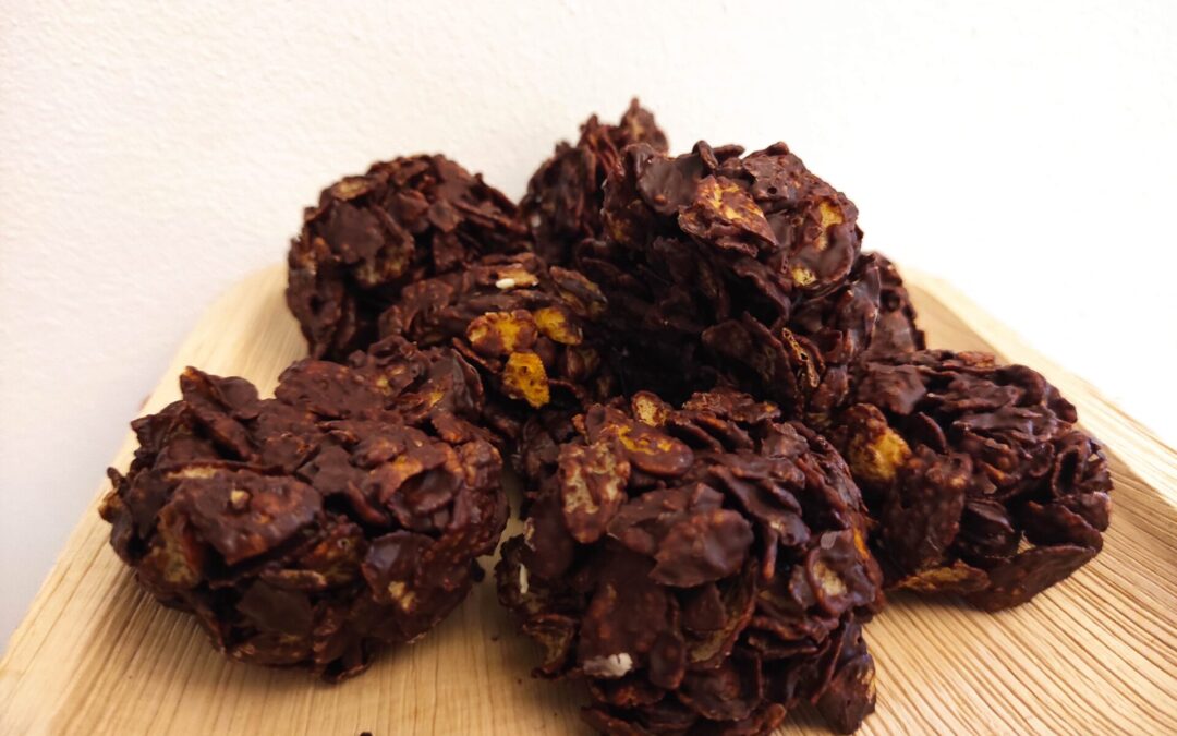 Biscotti al cioccolato e corn flakes senza glutine